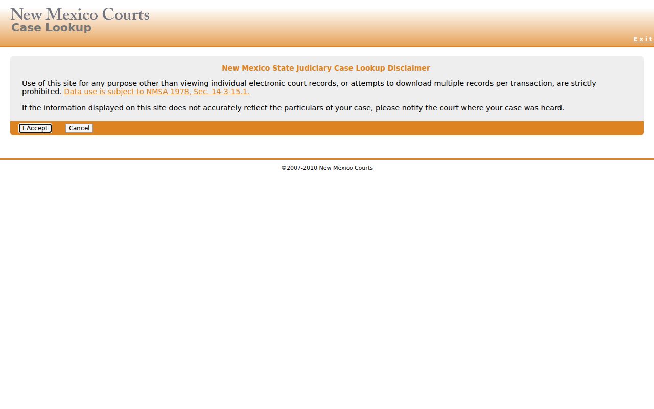 Lincoln County case lookup reference image for New Mexico Case Lookup search fields