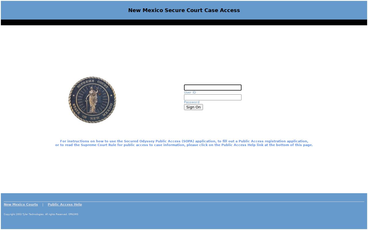 Lincoln County case lookup reference image for SOPA migration information