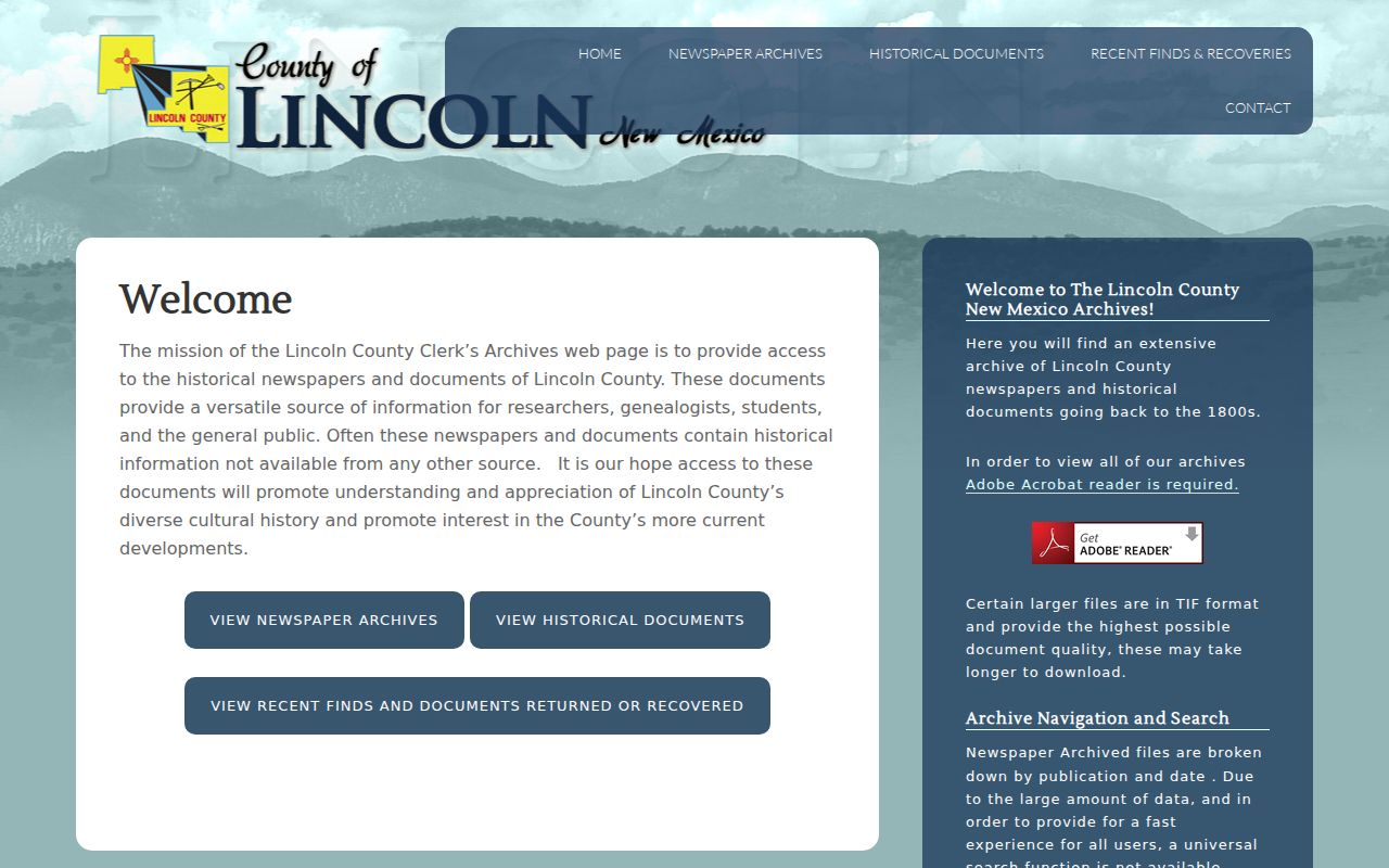 Lincoln County court record archives research source