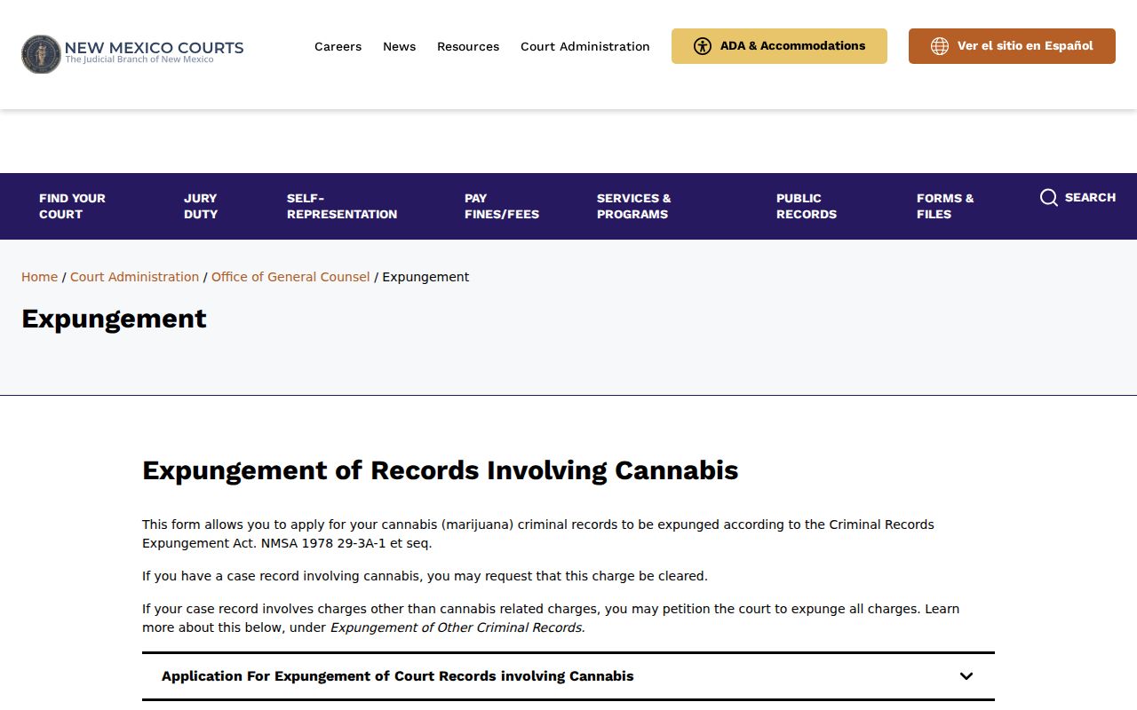 Lincoln County criminal docket reference image for New Mexico expungement access